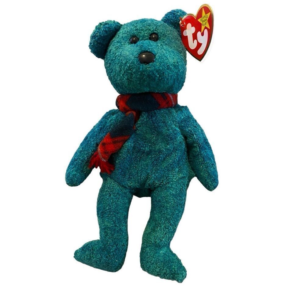 1999 Wallace The Bear Ty Beanie Baby Plush Collectible Vintage Y2K 90s